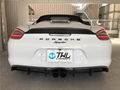 Porsche 981 Cayman Boxster GTS GT4 Carbon Fiber Diffuser Spoiler 1