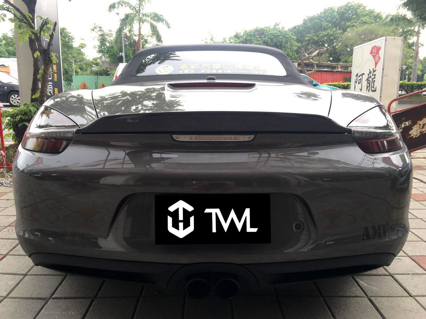 Porsche 981 Boxster Spyder Vacuum Carbon Fiber Ducktail Spoiler 3