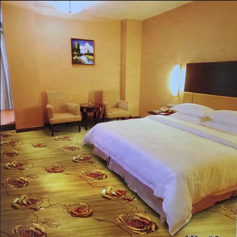 80% Wool 20%  Fire Resistant Hotel Carpet Colorful Ballroom Axminster Carpet 4