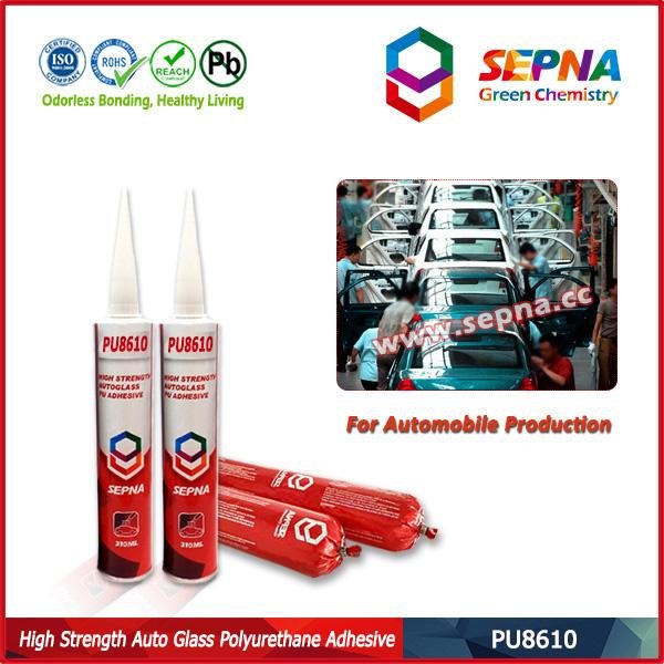 PU8610 High tensile strength 8MPa adhesive sealant for windshield and side glass