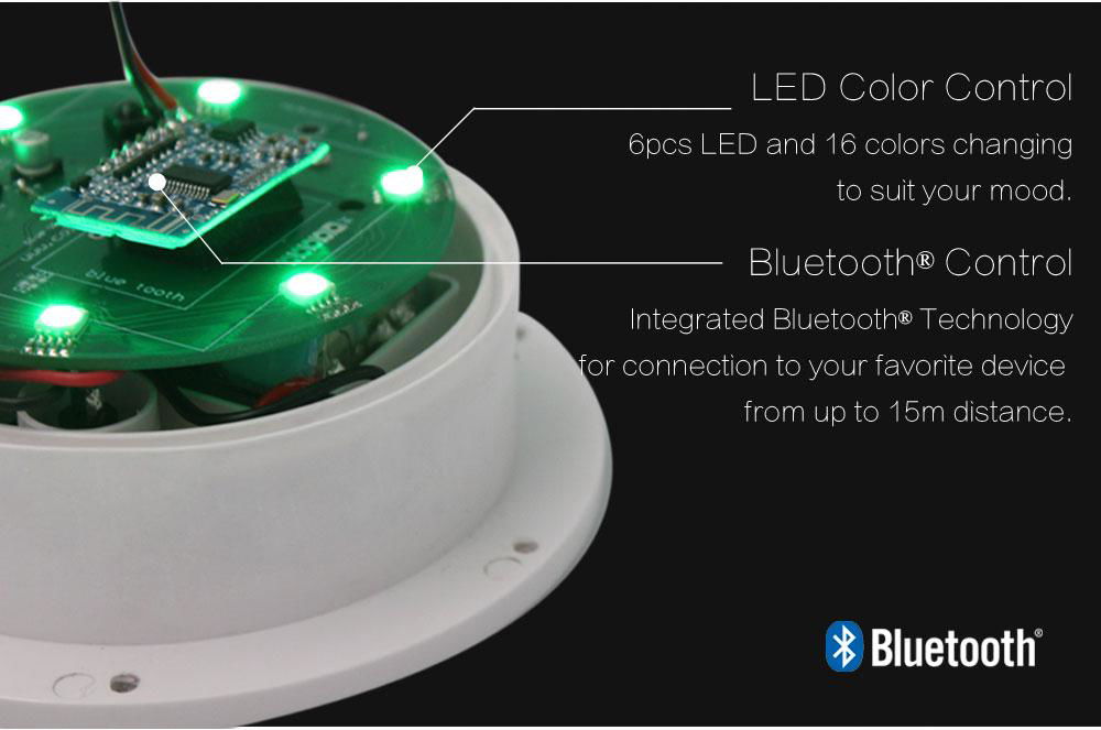 Portable Multi Colors Music Wireless Bluetooth LED Light Cube Speaker 2