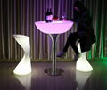 glowing illuminate night club bar stools with footrest 3