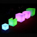 outdoor and indoor hanging plastic LED RGB cube lights 1