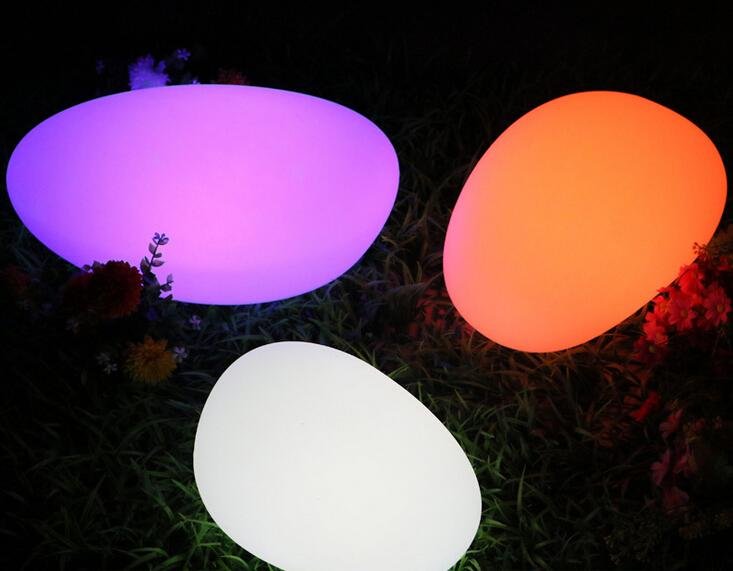 outdoor pebble shape LED light 4
