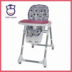 2017 adjustable folding colorful baby portable travel high chair