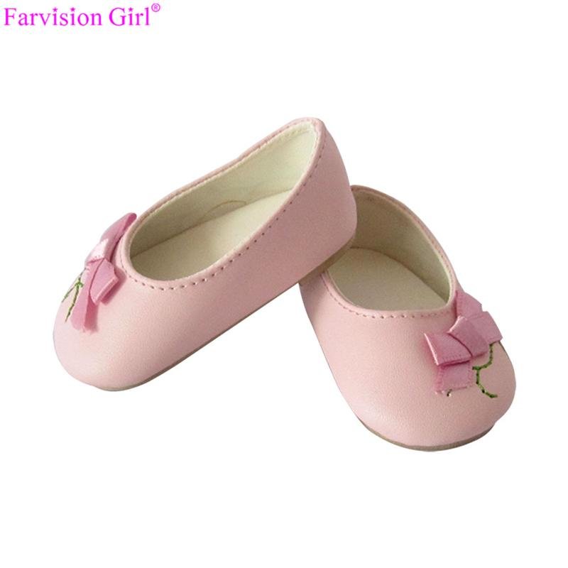 American girl doll embroidery shoes for girl 2