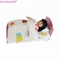 Doll bed pink furniture american girl doll accessories