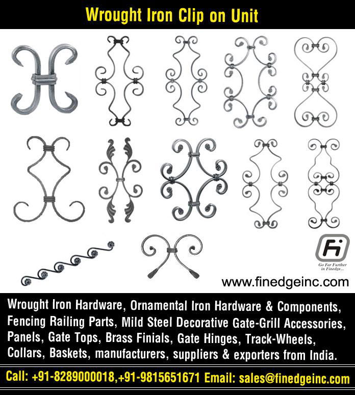 ornamental iron gates hardware accessories parts manufacturers exporters 