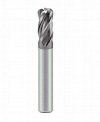 钨钢圆鼻铣刀-标准型-4刃 (圆鼻刀) (牛鼻刀)HRC50