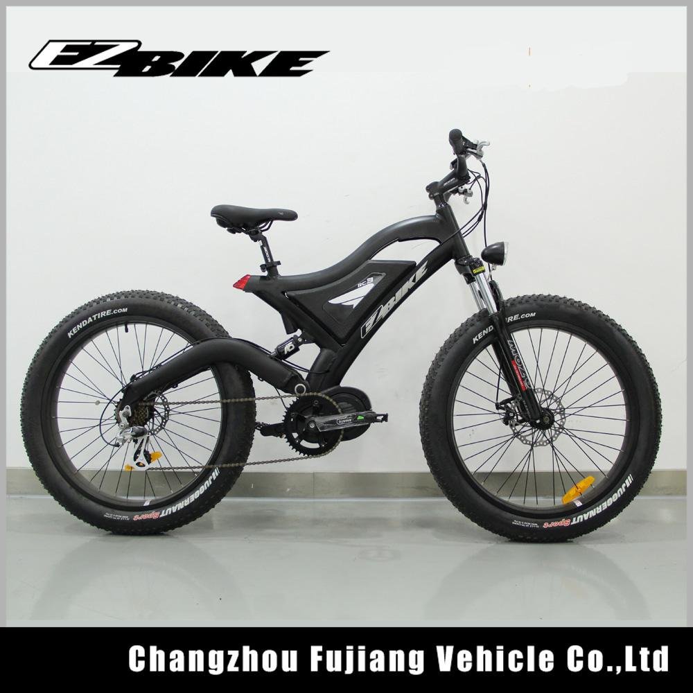 48V 1000W fat tire electric bike with mid drive motor