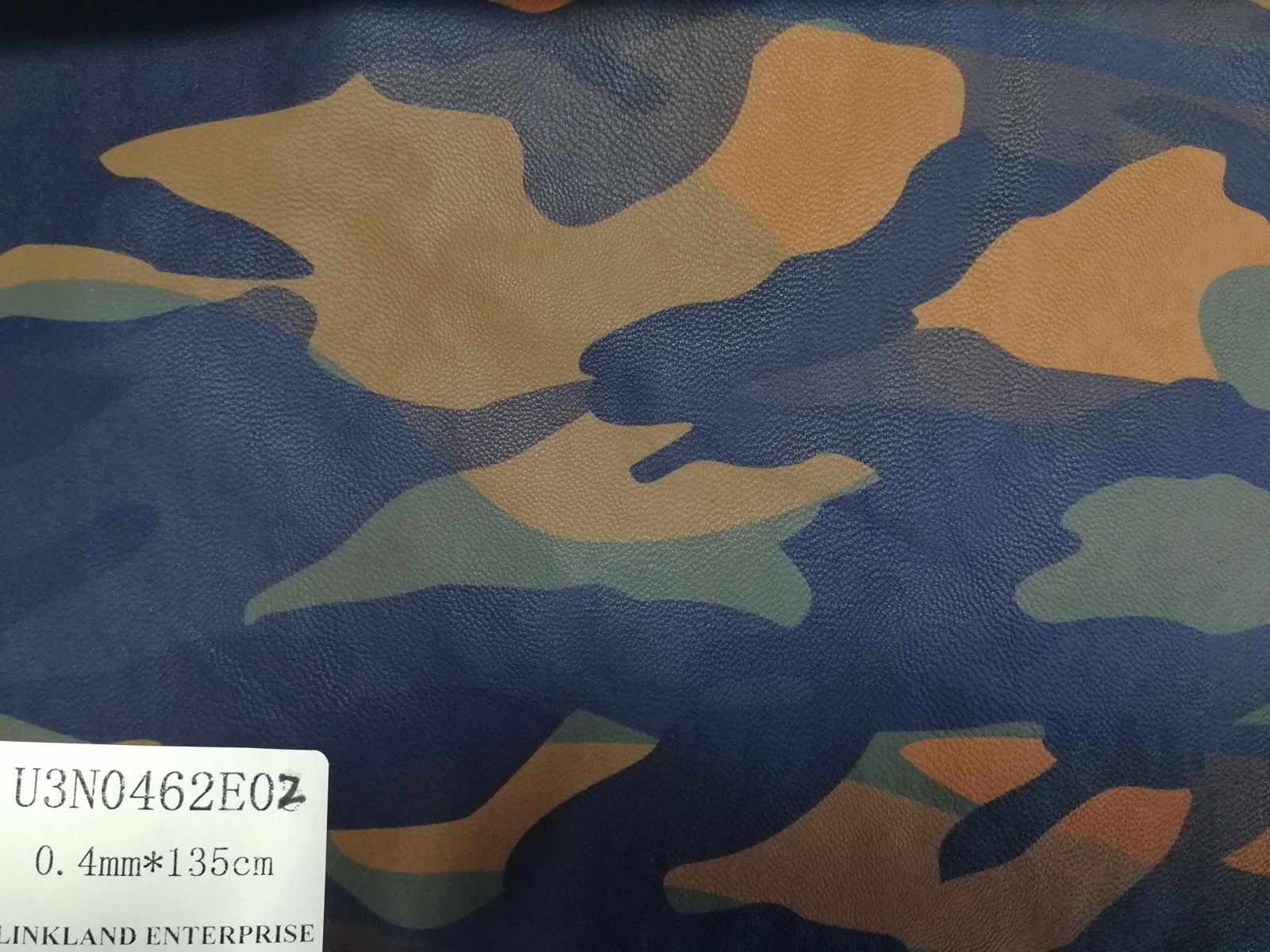 Popular Wearable Camouflage PU Synthetic Leather for Garment 2