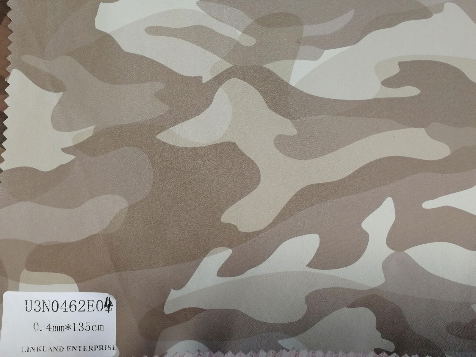 Popular Wearable Camouflage PU Synthetic Leather for Garment 4