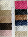 Weaving Glitter PU Leather for Shoes and Bags 2