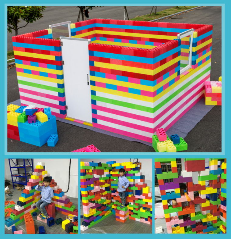 Hotsale kids building blocks plastic giant plastic blocks childrens playing bloc