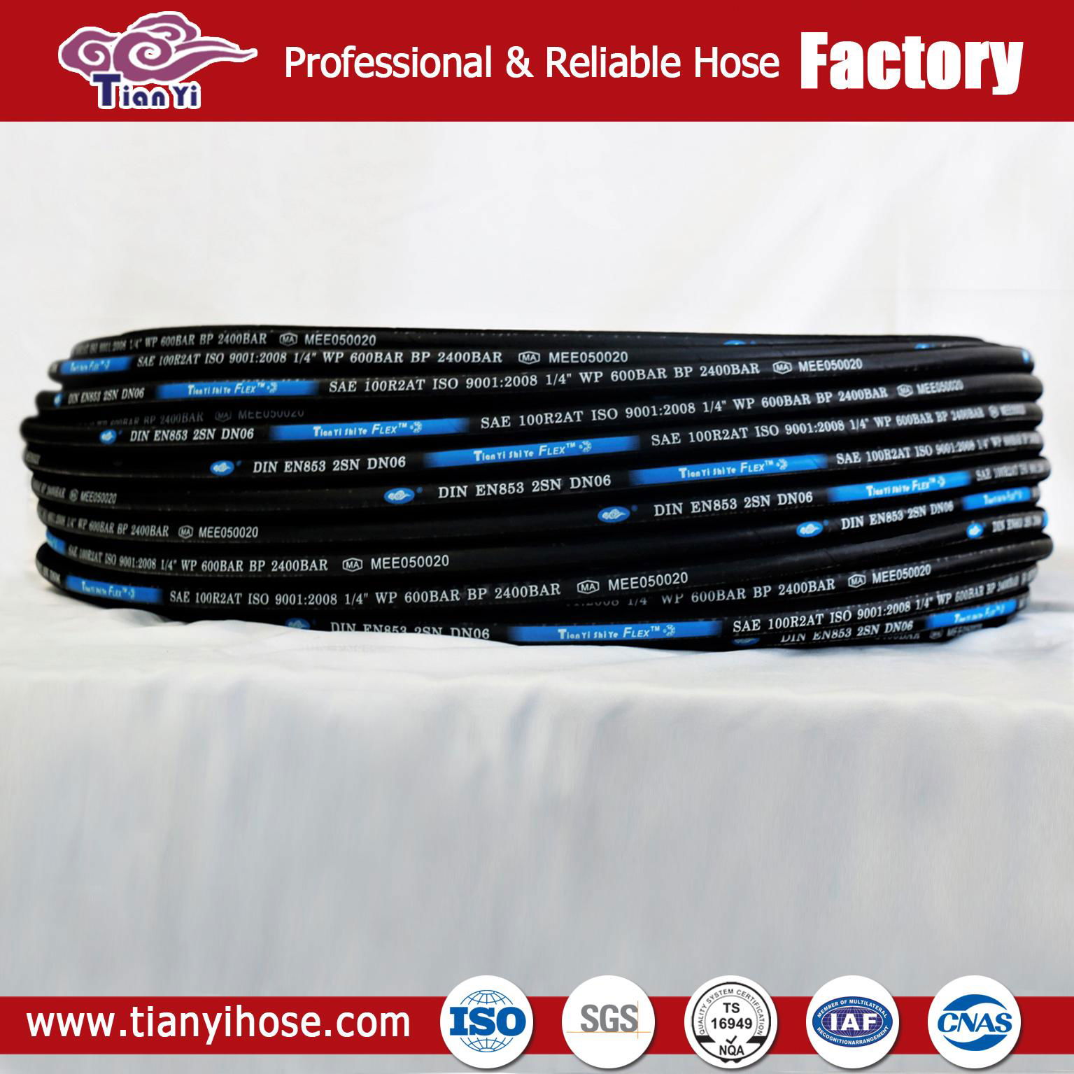 Professional Factory of Good Flexible Hydraulic Hose with Good Quality 3