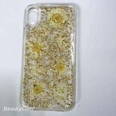 High quality shinny flower cover case