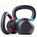4kg to 40kg Laser LOGO Case Iron Hollow Power Coated Kettlebell 2