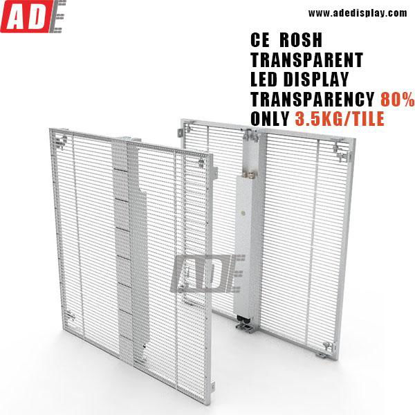 CHINA led display supplier TRANSPARENT LED screen led advertising display 2