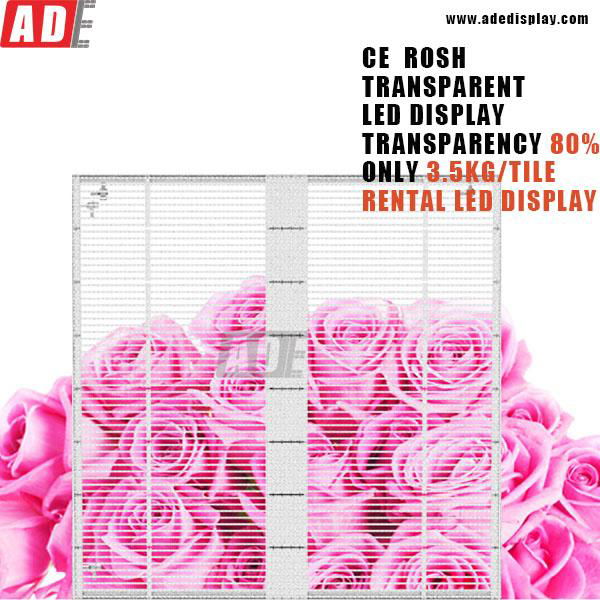 Shopping Mall advertising outdoor window led display ADE TECH 3