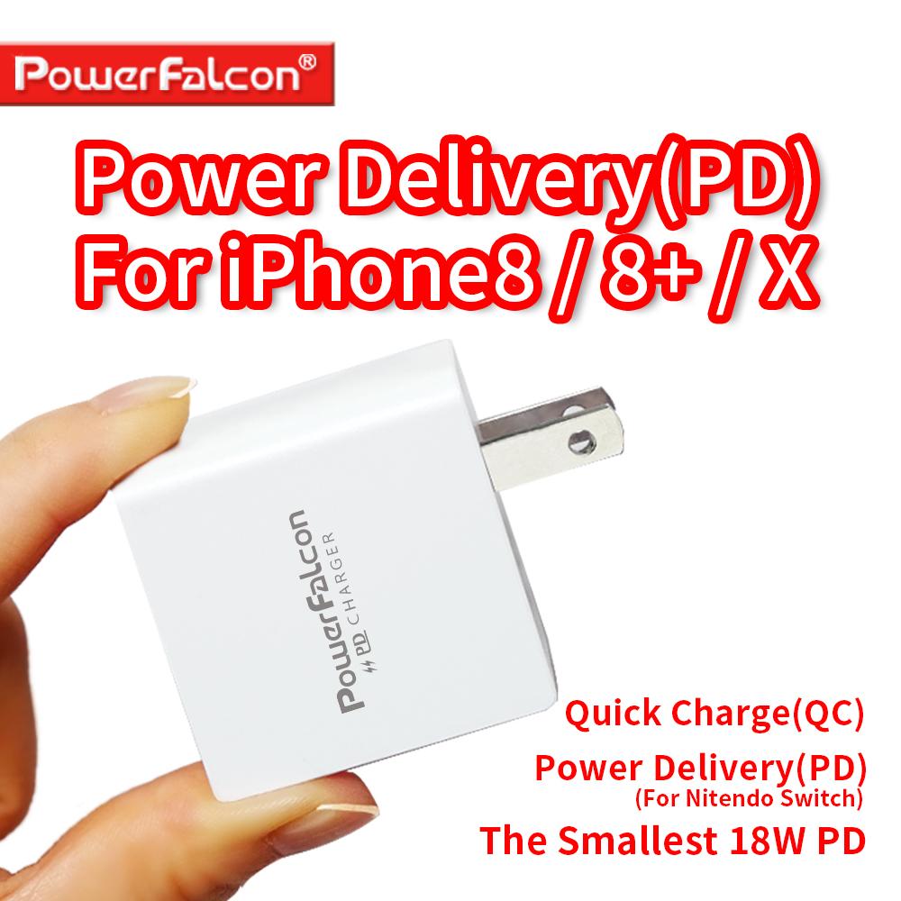 PowerFalcon 18W USB-C PD+QC單孔充電器(USB-C端口)