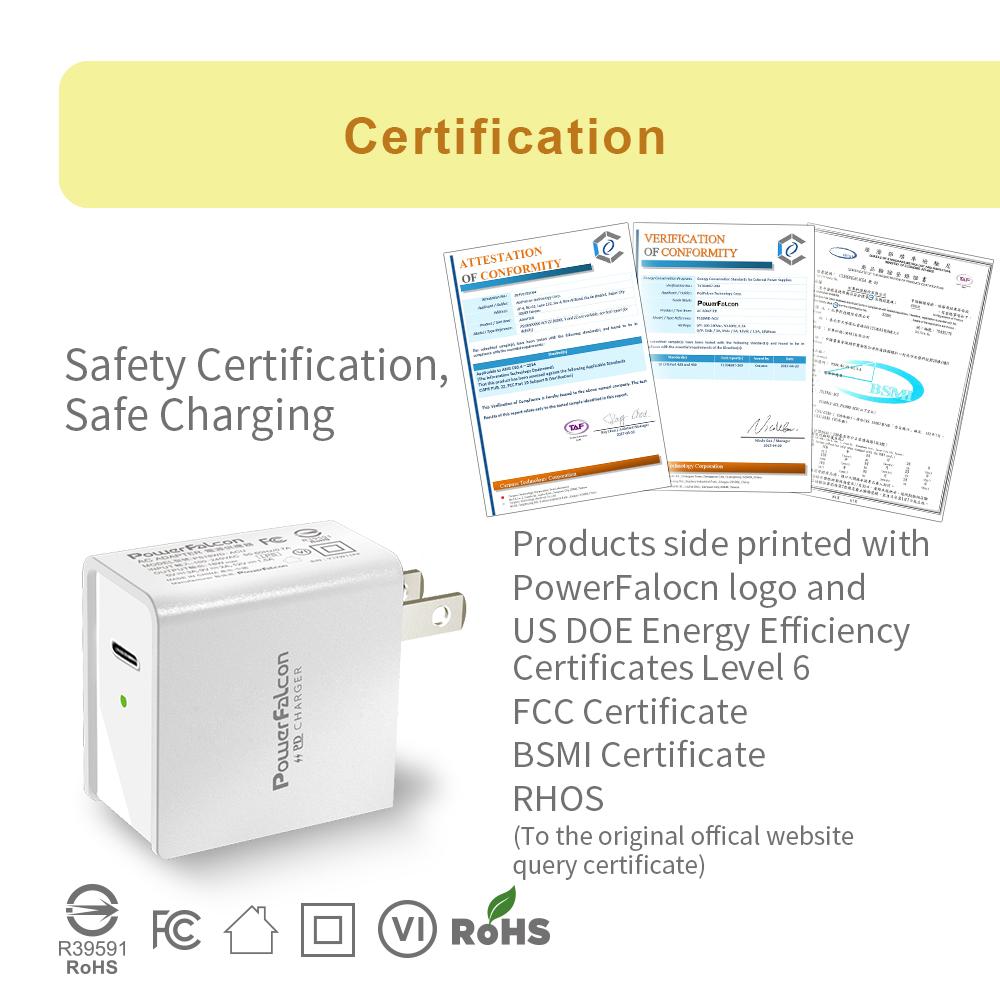 PowerFalcon 18W USB-C PD+QC單孔充電器(USB-C端口) 5