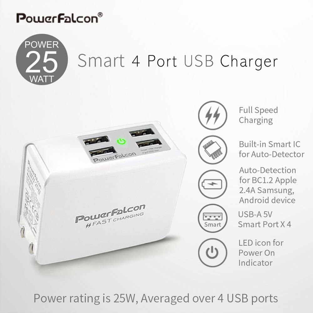 PowerFalcon USB-A 多口 快充 折疊 充電頭