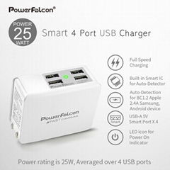 PowerFalcon USB-A 多口 快充 折叠 充电头