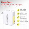 PowerFalcon 45W PD折叠充电器(MacBook及智能手机适用)