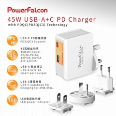 PowerFalcon 45W PD interchangable