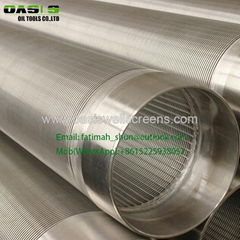 Stainless steel Wedge shape Wire wrapped Johnson screens for Water Well Drilling