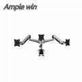 Full Motion best selling monitor mount arm for three screen