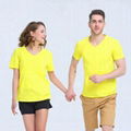 V-neck Cotton T-shirt full color 1