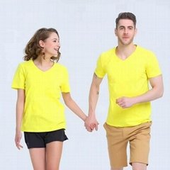 V-neck Cotton T-shirt full color