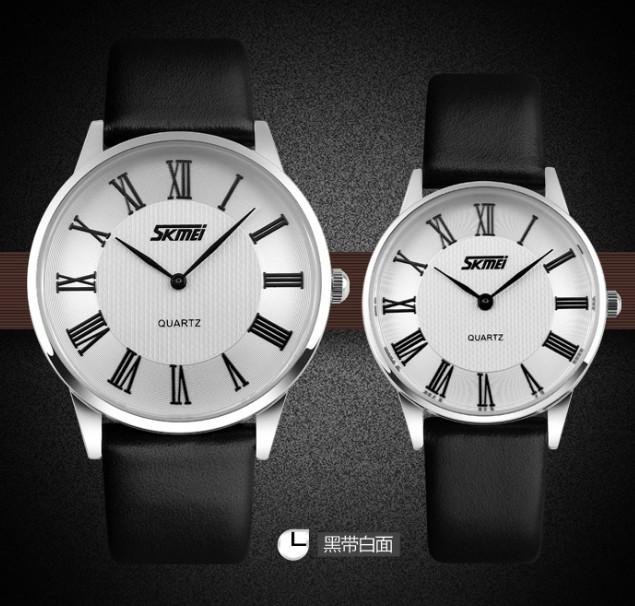 Leather Analog quartz Watch Fashion Casual Simple Design Wristwatch 3