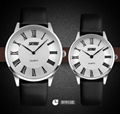 Leather Analog quartz Watch Fashion Casual Simple Design Wristwatch 3