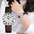 Leather Analog quartz Watch Fashion Casual Simple Design Wristwatch 1