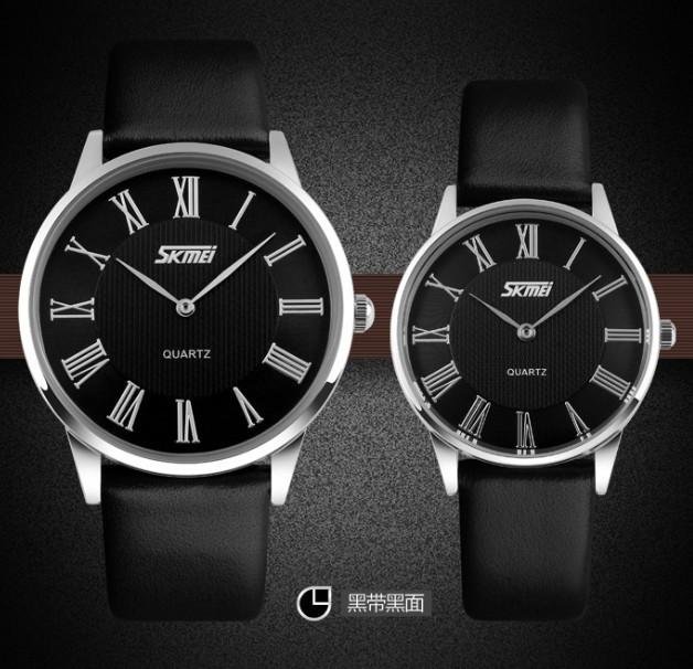 Leather Analog quartz Watch Fashion Casual Simple Design Wristwatch 4