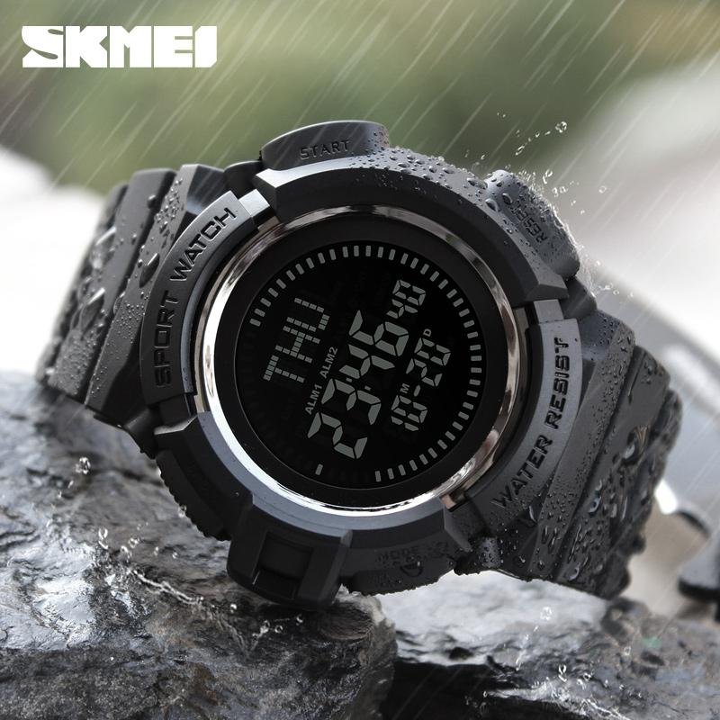 Skmei 1300 popular sports wrist wacth with Digital movement and EL backlight for 2
