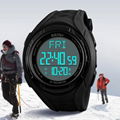 Skmei 1315 digital watch black color simple design with customer logo ABS case w