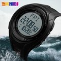 Skmei 1315 digital watch black color simple design with customer logo ABS case w