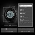 Skmei 1315 digital watch black color simple design with customer logo ABS case w 5