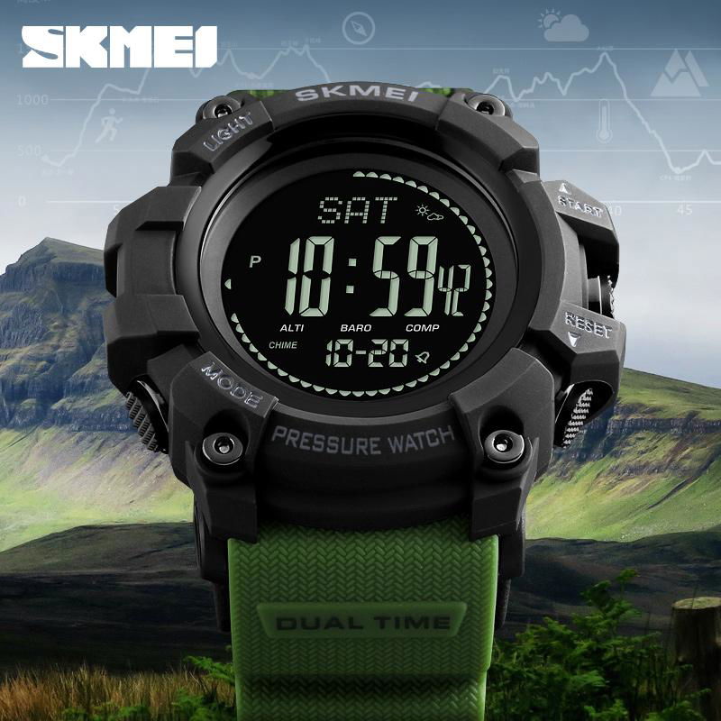 2018 New Skmei Watch men Fashion digital multifuctional Wristwatch With compass  3