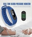 Bluetooth Heart rate blood pressure touch screen with anti-lost alert 3D Step co 4
