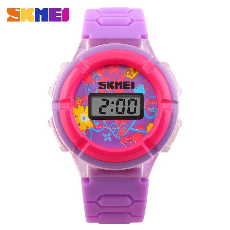 Promotional sports watch multicolor kids watch with rotating light ovely 