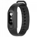 Bluetooth Heart rate blood pressure touch screen with anti-lost alert 3D Step co