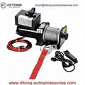 2000LBS 12VDC Self Recovery Electric Winch for Jeep Truck Trailer SUV CE