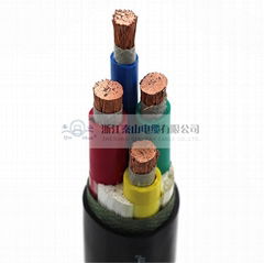 Copper Conductor PVC Insulated PVC Sheathed Electric Cable