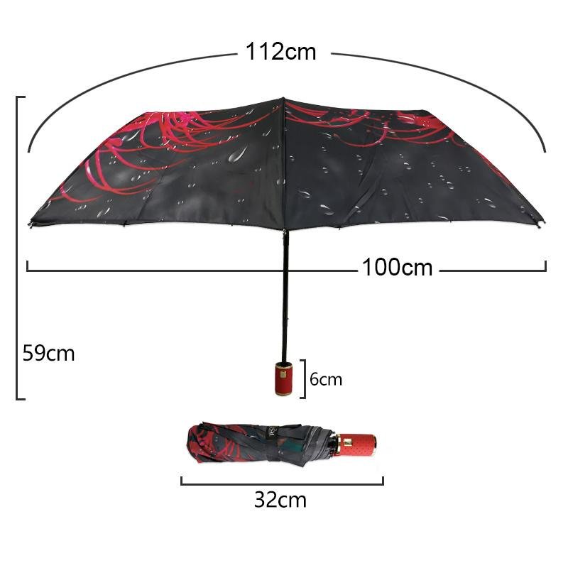 RST oil painting art woman umbrella folding brand quality 9Ribs windproof umbrel 4