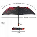 RST oil painting art woman umbrella folding brand quality 9Ribs windproof umbrel 4