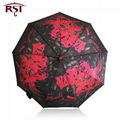 RST oil painting art woman umbrella folding brand quality 9Ribs windproof umbrel